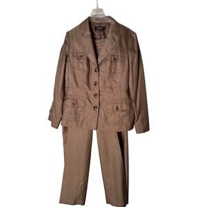 Kasper 2pc Khaki Women's Size 16 Suit